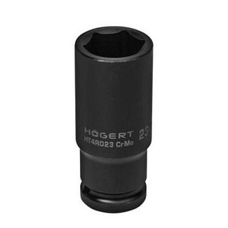 Головка ударна подовжена 6-гранна 23 мм 1/2" HOGERT