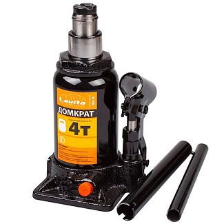 Домкрат гідравлічний пляшковий до 4т (155мм-365мм) двоштоковий LAVITA