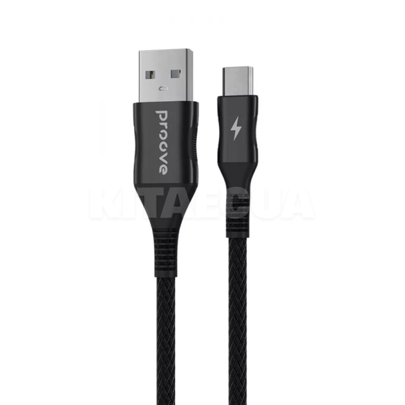 Кабель USB Micro USB 2.4A 1м Braided Scout чорний PROOVE (488530001)