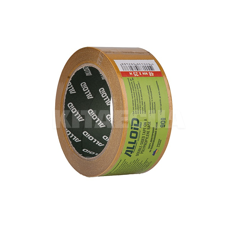 Скотч двухсторонний на полипропиленовой основе 10 м х 48 мм 90мкм Alloid (DT-4825P)