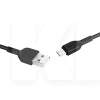 Кабель USB Type-C 3A X13 1м чорний HOCO (6957531061182)