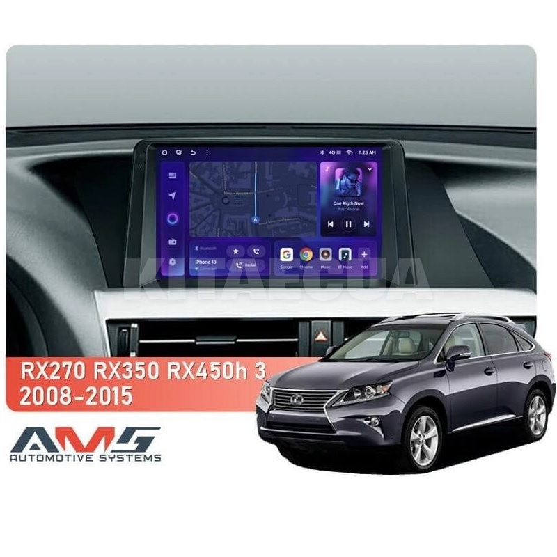 Штатна магнітола MOSS M3 4+32 ГБ 9" Lexus RX350 3 AL10 2008-2015 (B) AMS (50124) - 2