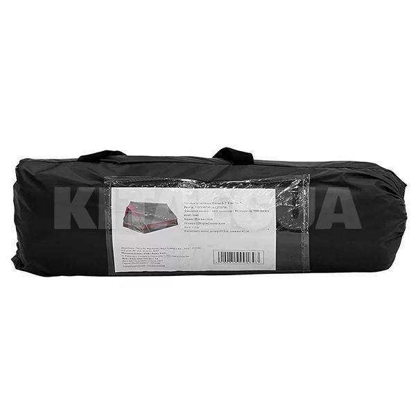 Намет туристичний 190х120х95 см 2-місна чорна Minipack-2 Time Eco (4000810001897) - 3