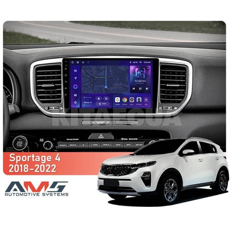 Штатная магнитола MOSS M3 4+32 ГБ 9" Kia Sportage 4 QL 2018-2022 (A) AMS (50085) - 2
