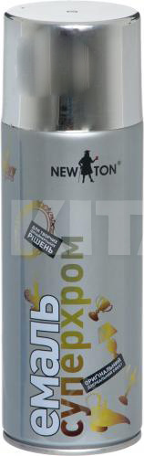 Краска-эмаль "Супер хром" 400мл серебро NEW TON (57938)