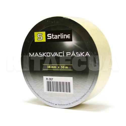 Малярська стрічка жовта 50 м х 38 мм STARLINE (S PL 007)