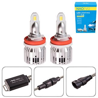 LED лампа для авто S4 H8 H9 H11 H16 30W 6500K (комплект) PULSO