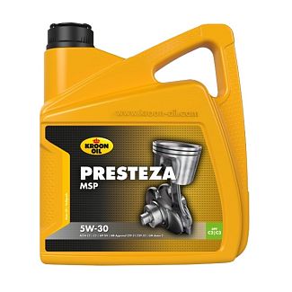 Моторное масло синтетическое 4л 5W-30 PRESTEZA MSP KROON OIL