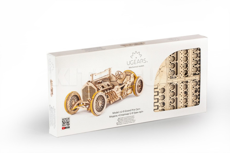 Механическая модель "Спорткар U-9 Гран-при" UGEARS (70044) - 5