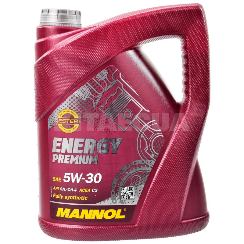 Масло моторне синтетичне 5л 5W-30 Energy Premium Mannol (MN7908-5)