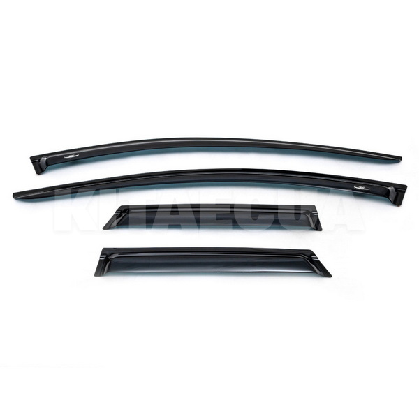 Дефлекторы окон (ветровики) на Mazda CX-7 (2006-2012) 4 шт. HIC (Ma22) - 3