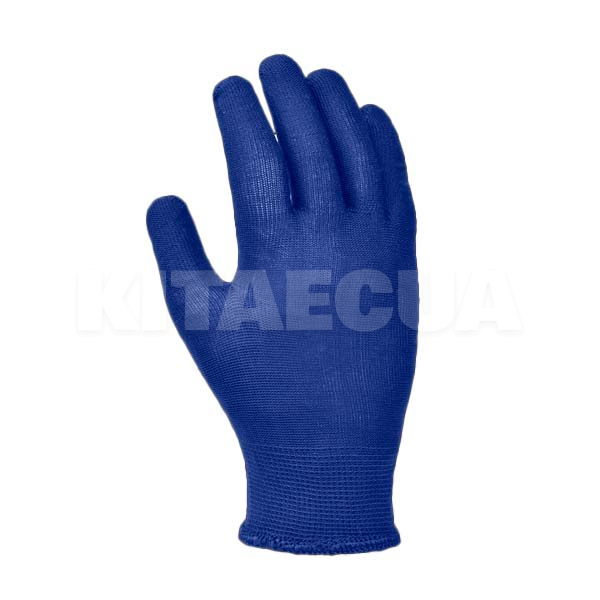 Перчатки рабочие универсальные трикотажные синие XL лайт c ПВХ рисунком DOLONI (4412) - 2