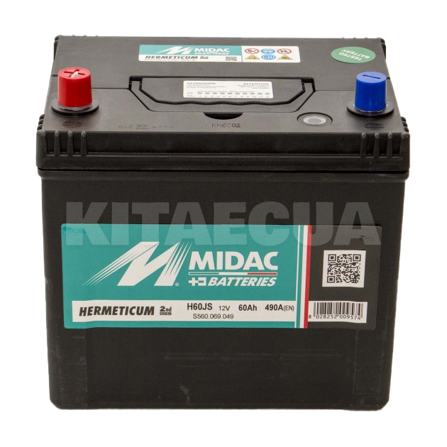 Аккумулятор автомобильный 60Ач 460А "+" слева MIDAC (S560.069.046) - 3