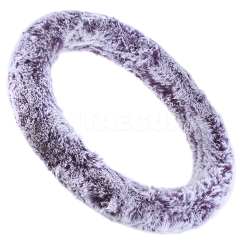 Чохол на кермо M (37-39 см) пурпурне хутро VITOL (VLOD-F101 WH/L.PRL M) - 3