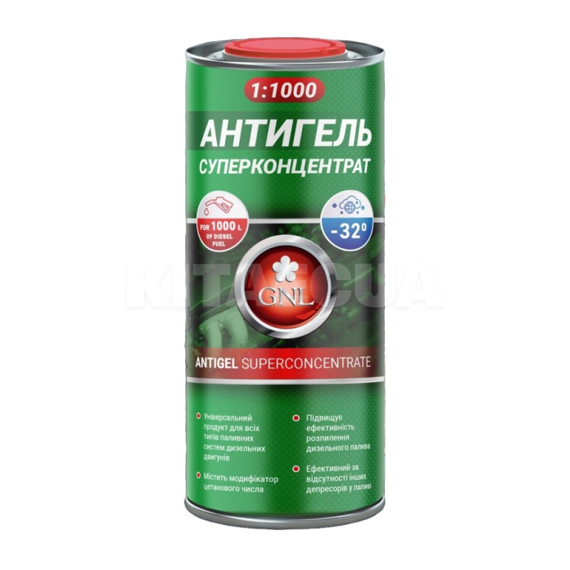 Антигель-концентрат в дизтопливо 1л (1:1000) GNL (121000)