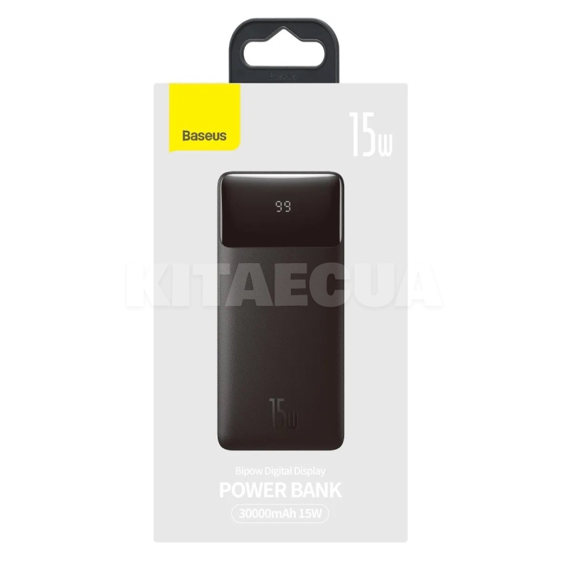 Повербанк Bipow Digital Display 30000mAh 15W чорний BASEUS (PPBD050201) - 4