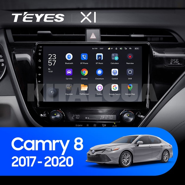 Штатна магнітола X1 2+32Gb 10" Toyota Camry 8 XV 70 2017-2020 (B) Teyes (26879)