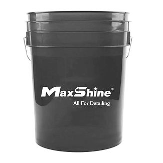 Ведро с крышкой для мойки авто Detailing Bucket Grey 20л серое MaxShine