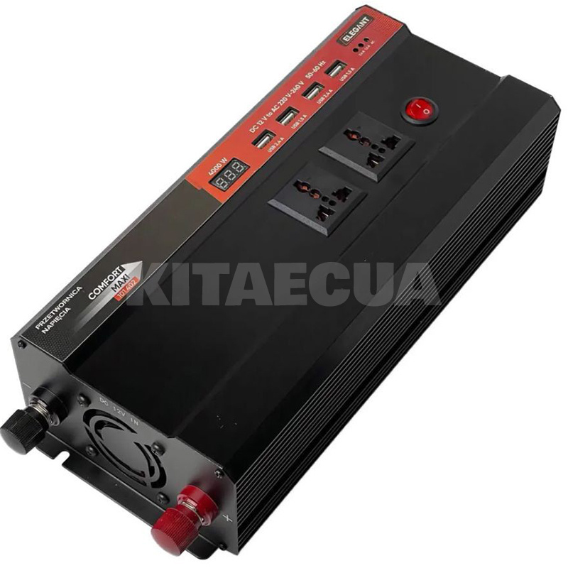Инвертор 12-220В 2000Вт Comfort Maxi ELEGANT (EL 101 402) - 2