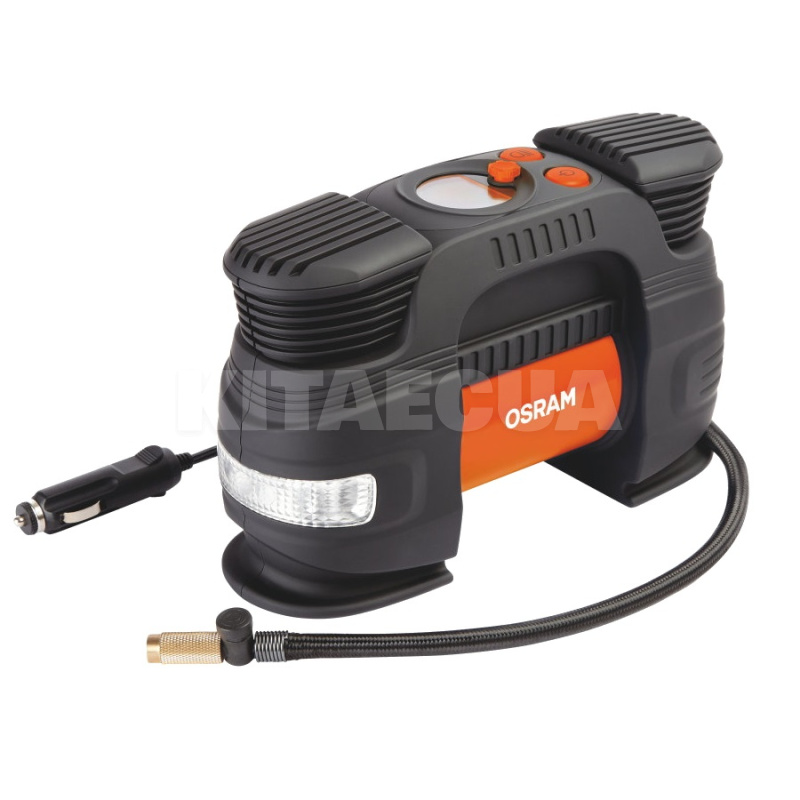 Компрессор автомобильный двухпоршневой 12V 5.43Атм 43л/мин Osram (OTI830)
