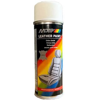 Краска-эмаль белая 400мл для покраски кожи MOTIP