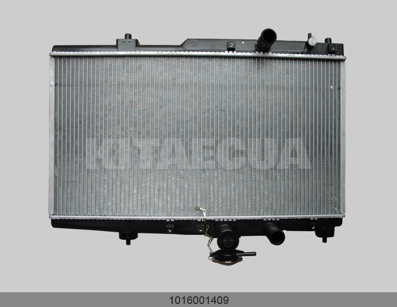 Радіатор охолодження двигуна (1 вентилятор) на GEELY MK (1016001409) - 2
