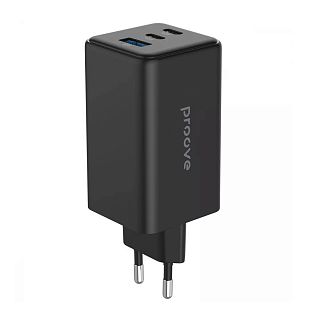 Зарядное устройство 100W 2Type-C+USB Pocket GaN Max черное PROOVE