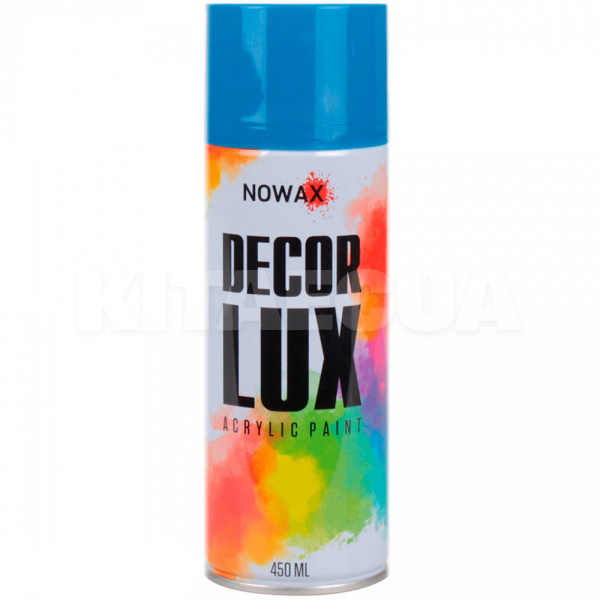 Краска голубая 450мл акриловая Decor Lux NOWAX (NX48032)