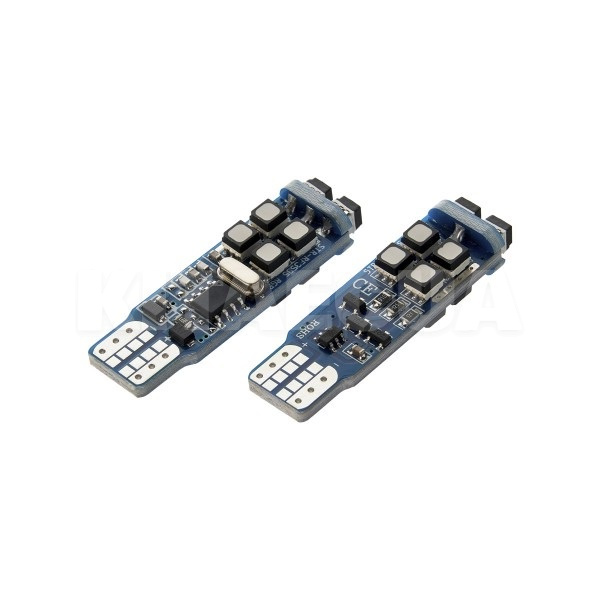 LED лампа для авто T10 W3W/W5W 12V 10 светодиодов (комплект) TBS Design (00-00020581) - 4
