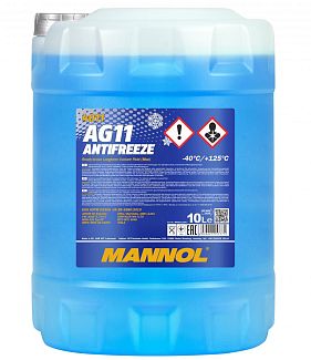 Антифриз синий 10л AG11 -40°C Longterm Mannol