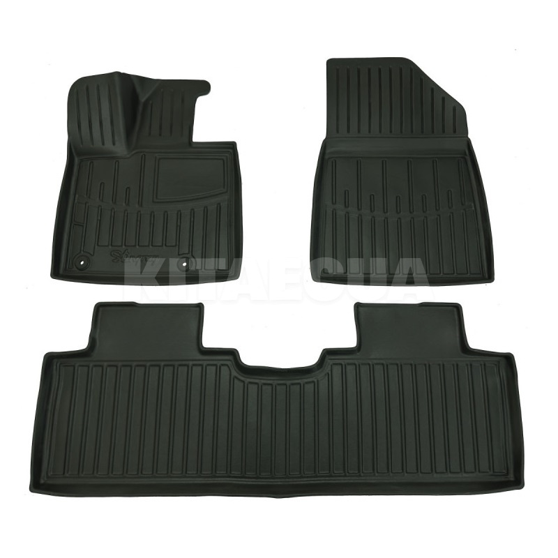 Резиновые коврики в салон FCB Leopard 3 (2025-...) черные Stingray (5068093)