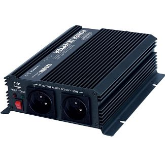 Інвертор 12-230В 2400Вт + USB STUALARM