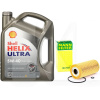 Олія синтетична 5л 5W-40 Helix Ultra + Фільтр Mann-Filter на Hyundai Tucson 2.0 CRDi SHELL (550052838-HU7027z)