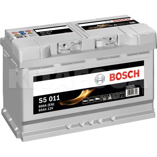 Аккумулятор автомобильный 85Ач 800А "+" справа Bosch (0092S50110)