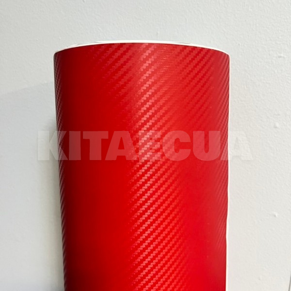 Пленка (декоративная) для кузова 1,52 x 3m, красная carbon KING (31298) - 2