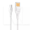 Кабель USB Micro USB 2.4A 1м Double Way Silicone білий PROOVE (505070003)