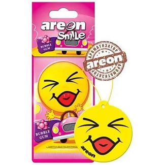 Ароматизатор сухий лист "жуйка" Smile Dry Bubble Gum AREON