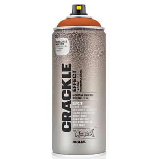 Краска декоративная эффект растрескивания 400мл EC8004 "copper brown" коричневая матовая Crackle MONTANA
