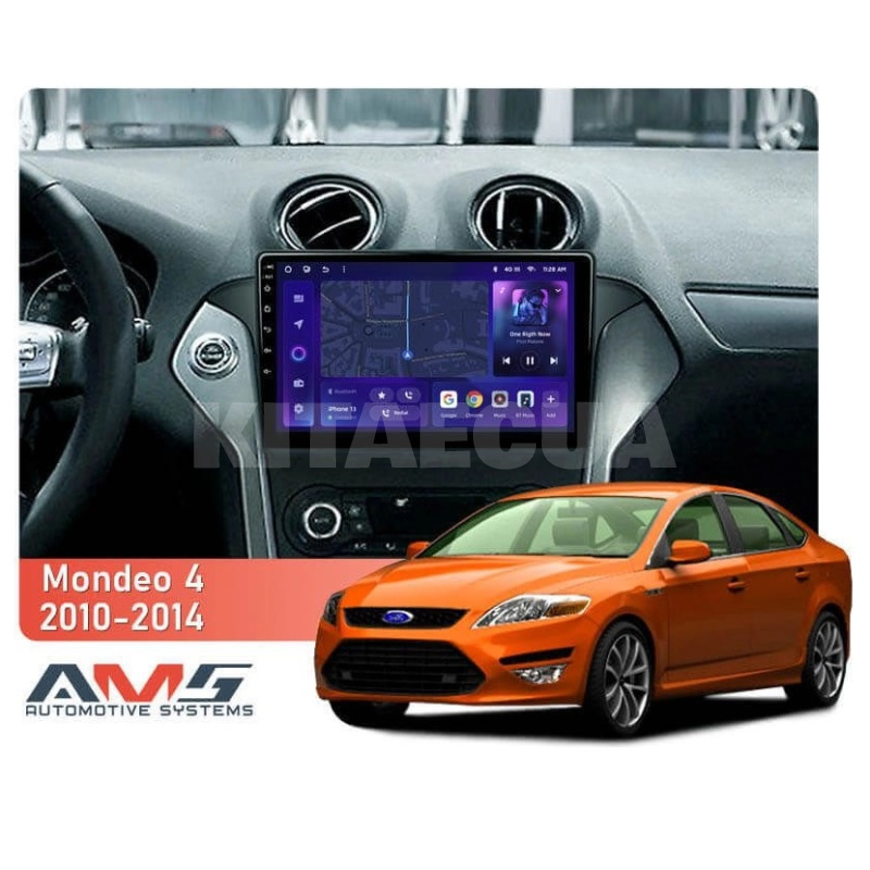 Штатна магнітола MOSS M3 4+32 ГБ 10" Ford Mondeo 4 2011-2014 AMS (50794) - 2