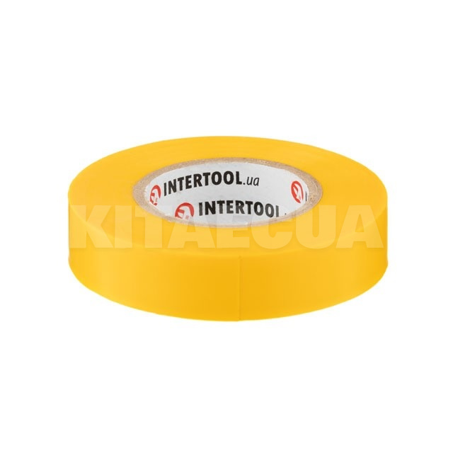 Стрічка ізоляційна 17мм x 20м жовта Intertool (IT-0052) - 2
