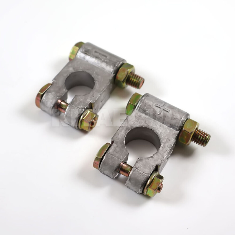 Клеммы аккумуляторные свинцовая грузовая пара с болтовым зажимом MAXION (MXAC-TL109) - 3