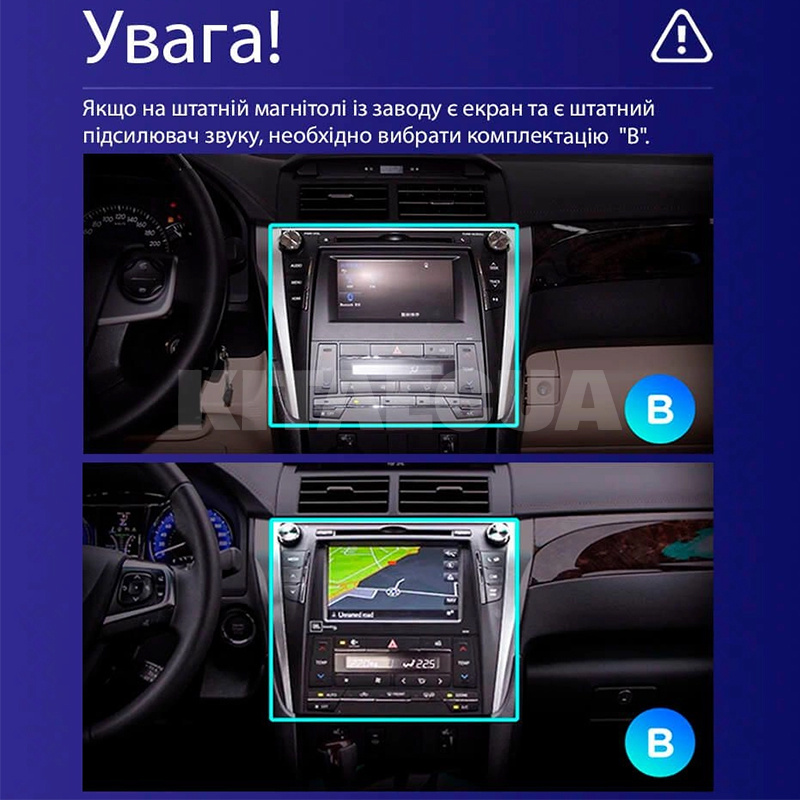 Штатна магнітола MOSS M2 4+32 Gb 10" Toyota Camry 7 XV 55 2014-2017 (B) AMS (49704) - 2