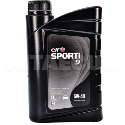 Масло моторное синтетическое 1л 5W-40 Sporti 9 ELF (214258)