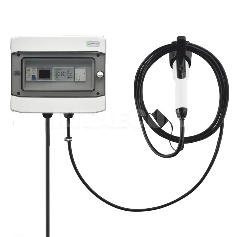 Зарядка для электромобиля 9.2 кВт 40А 1-фаза Type 1 (американское авто) 8м WALL RFID UACHARGER (CHC-WLRF220911-21-8)