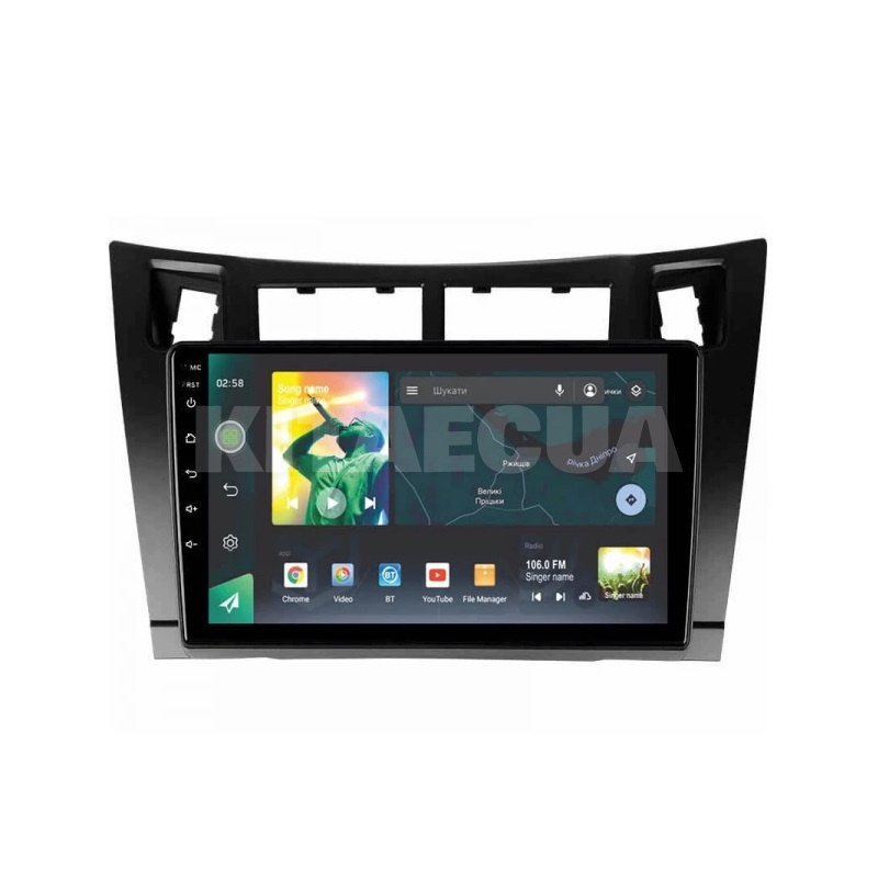 Штатна магнітола X9232 2+32 Gb 9" Toyota Yaris XP90 2005-2012 (F1) SIGMA4car (33874) - 2