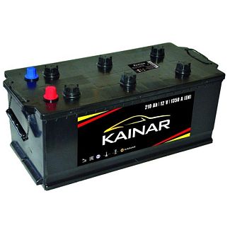 Автомобільний акумулятор Standart+ 210Ач 1350А "+" справа KAINAR