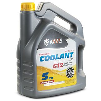 Антифриз-концентрат желтый 5кг G12 35°C Сoolant AXXIS