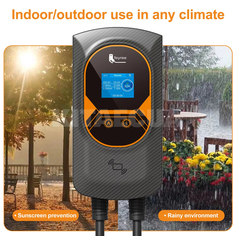 Зарядка для електромобіля Type Tesla 7.4 кВт 32A 1-фаза Taurus Wi-Fi FEYREE (FY7-32-1PH-TS-CS-TAU-PRO) - 5