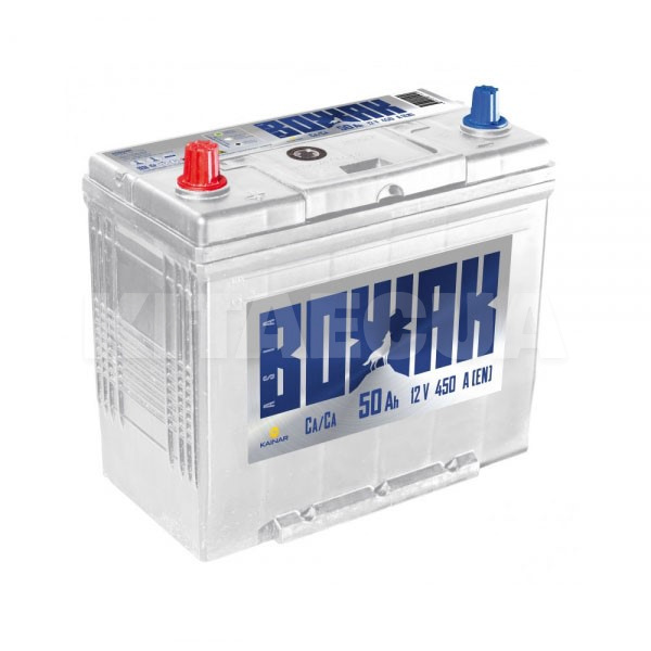Аккумулятор автомобильный 50Ач 450А "+" слева ВОЖАК (550 74 02)