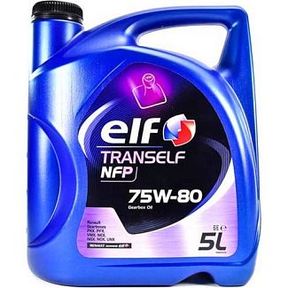 Масло трансмиссионное синтетическое 5л 75W-80 Tranself NFP ELF